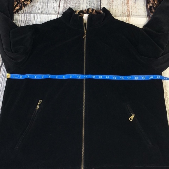 JASON MAXWELL Black Velour Fleece Women Size M - Picture 10 of 11